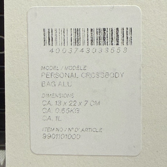 RIMOWA Cross Body Personal Bag Aluminum Black with box and dust bag - Picture 14 of 14